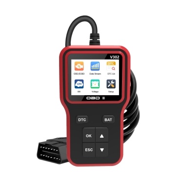 Автомобильный сканер OBDII, 2,8-дюймовый цветной экран, автомобильный считыватель кодов двигателя, диагностический инструмент для всех автомобилей OBDII
